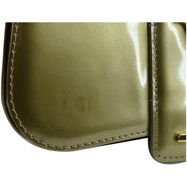 Louis Vuitton Sobe Pochette Vernis Leather Clutch Bag - green skin