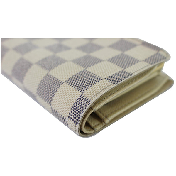 LOUIS VUITTON French Kisslock Damier Auzr Wallet Brown