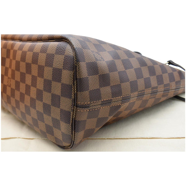 LOUIS VUITTON Neverfull MM Damier Ebene Tote Bag Brown