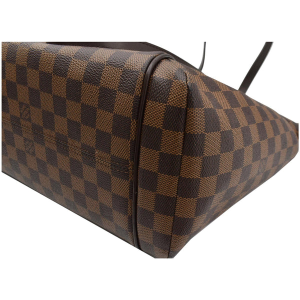 LOUIS VUITTON Totally MM Damier Ebene Shoulder Bag Brown
