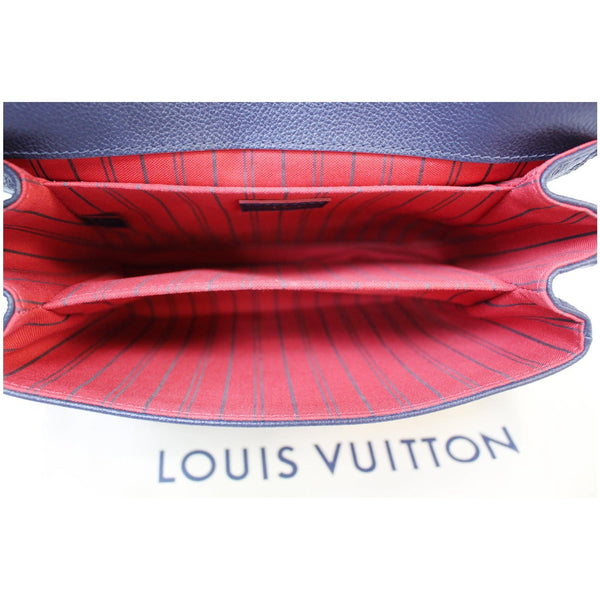 LOUIS VUITTON Metis Pochette Empreinte Leather Crossbody Bag Blue