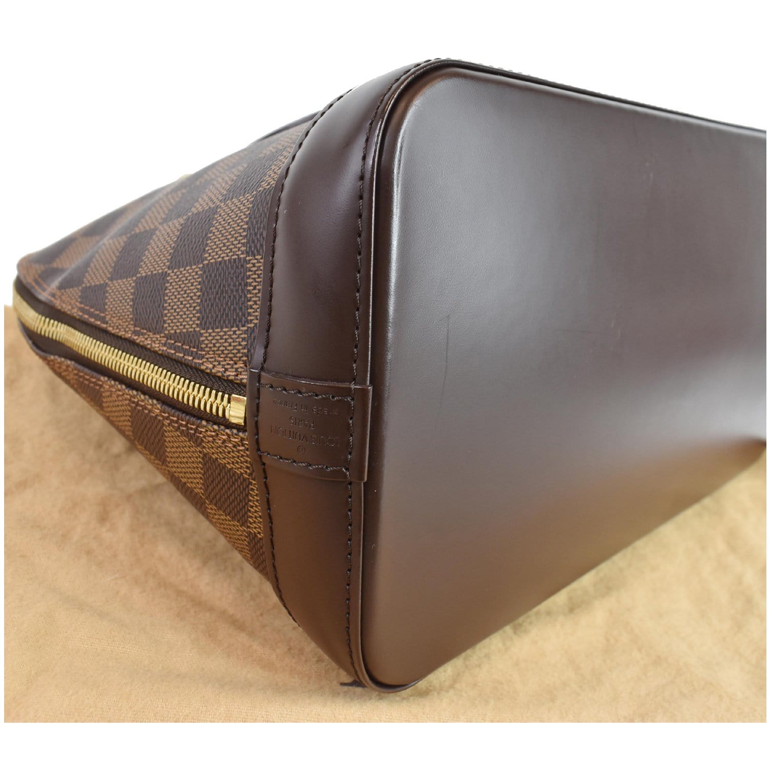 Alma leather handbag Louis Vuitton Brown in Leather - 37281428
