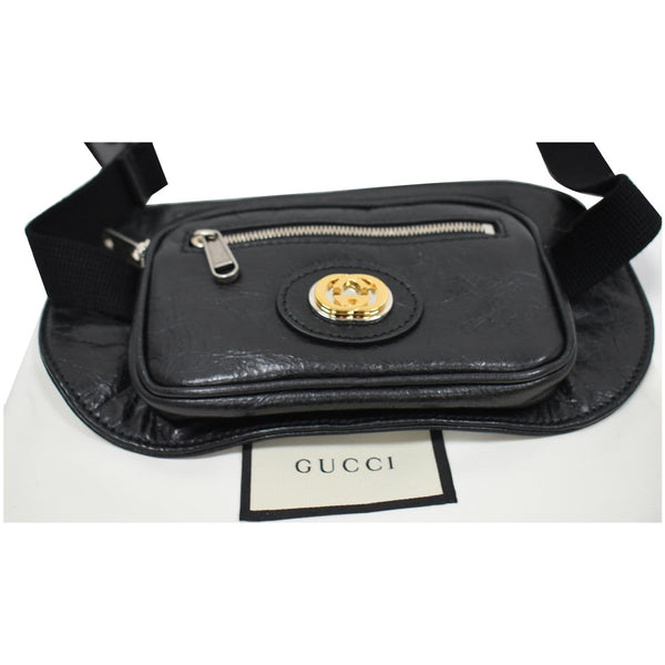 Gucci Belt Bag Black - Gucci logo on front