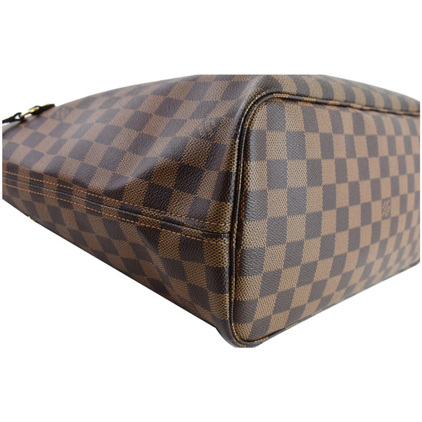 LOUIS VUITTON Neverfull MM Damier Ebene Brown Tote Shoulder Bag Brown