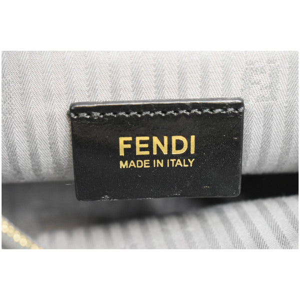 FENDI Petite 2Jours Vitello Elite Leather Tote Shoulder Bag Grey