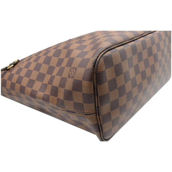 LOUIS VUITTON Neverfull MM Damier Ebene Tote Bag Brown