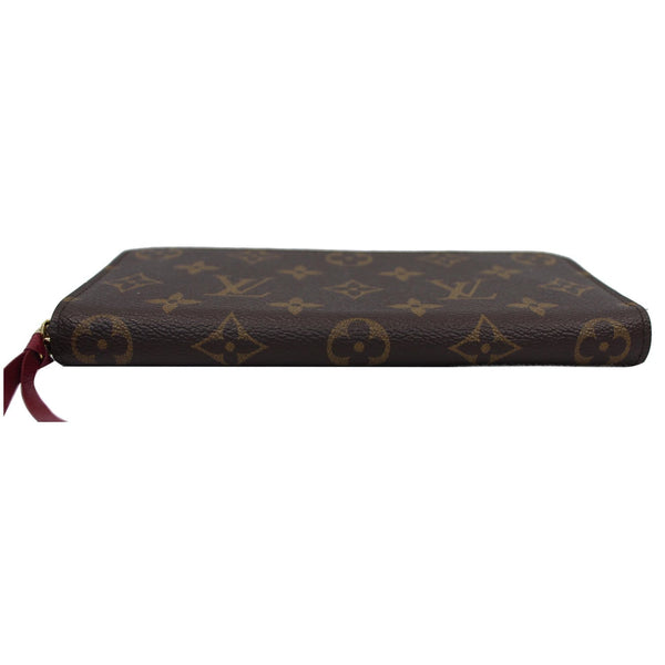 LOUIS VUITTON Clemence Monogram Canvas Wallet Brown