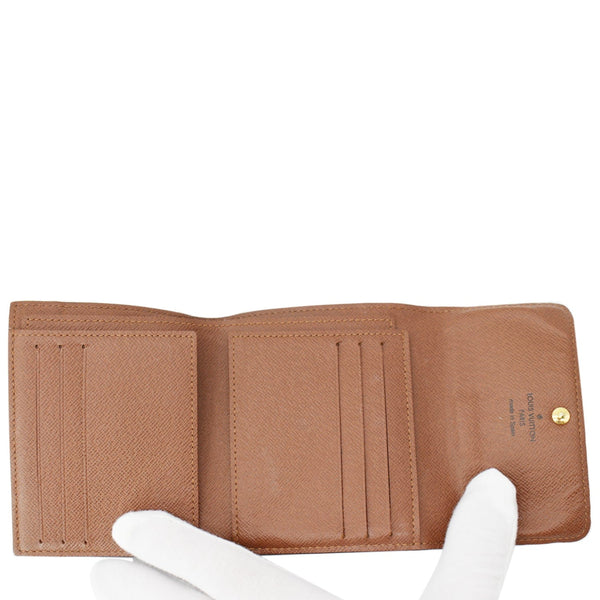 LOUIS VUITTON Elise Monogram Canvas Wallet Brown