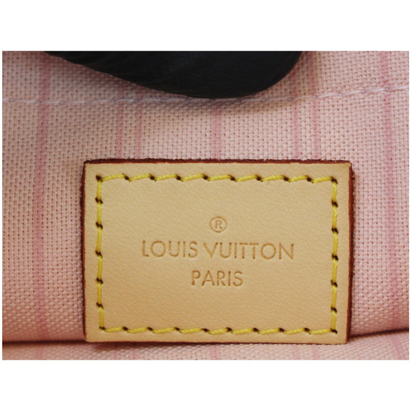 Louis Vuitton Pochette Damier Azur Neverfull MM Pouch LV tags.