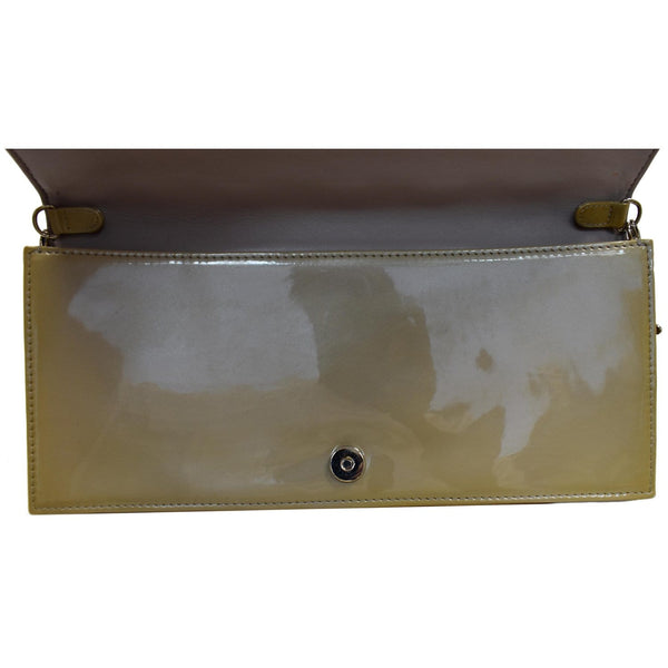 Christian Dior Quilted Patent Leather Interior Clutch Bag