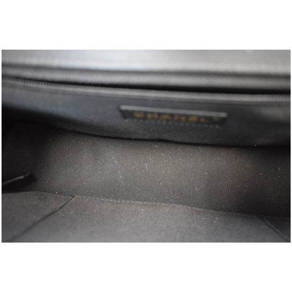 CHANEL New Medium Boy Flap Lambskin Leather Shoulder Bag Black