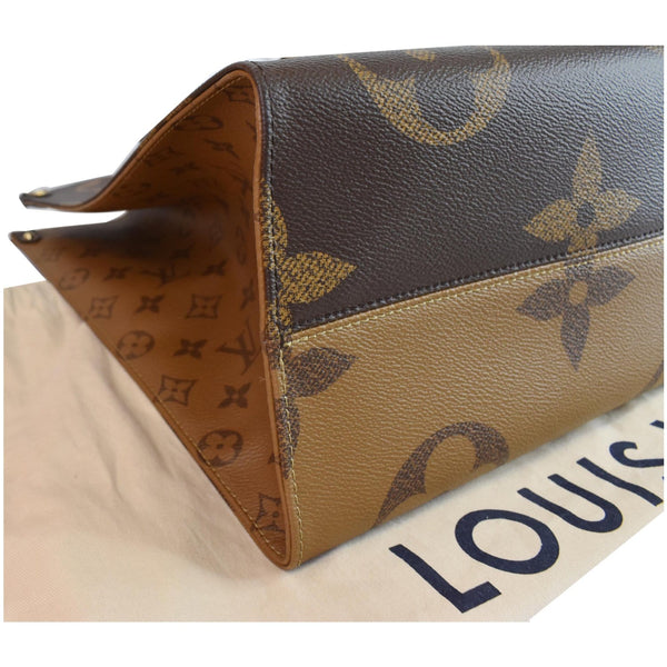 Louis Vuitton Onthego GM Reverse Monogram Giant Bag - left side view