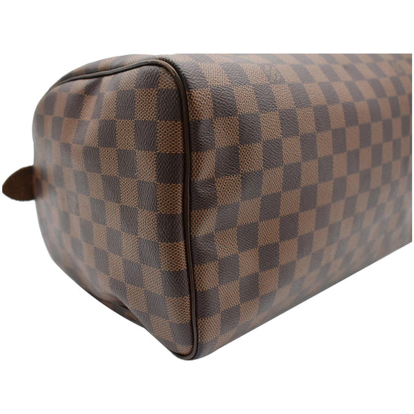 Louis Vuitton Speedy 30 Damier Ebene Satchel Bag bottom corner