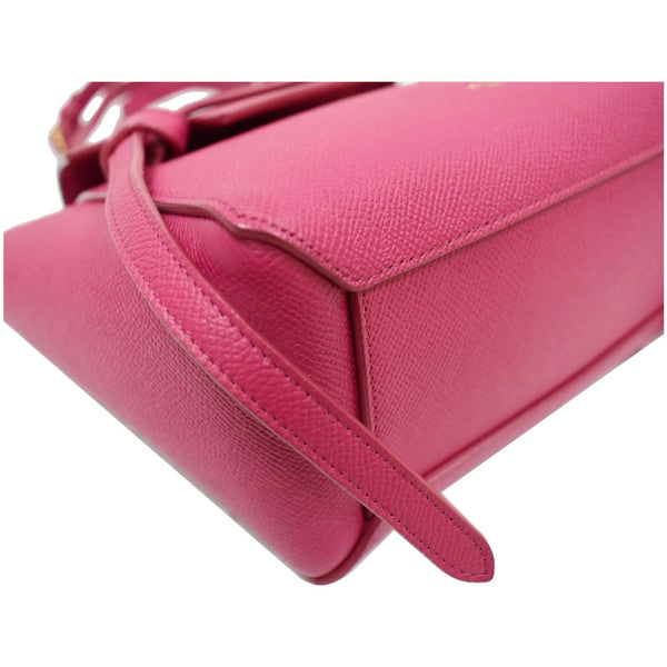 CELINE Nano Belt Grained Leather 2Way Shoulder Bag Pink