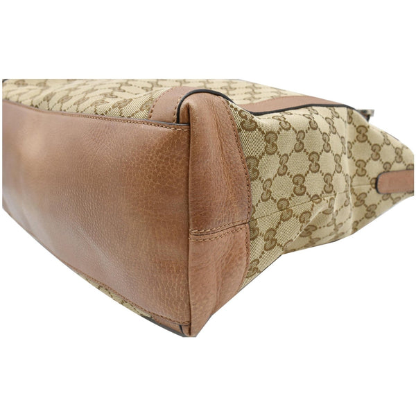 GUCCI Miss GG Original GG Canvas Top Handle Shoulder Bag Beige 323675