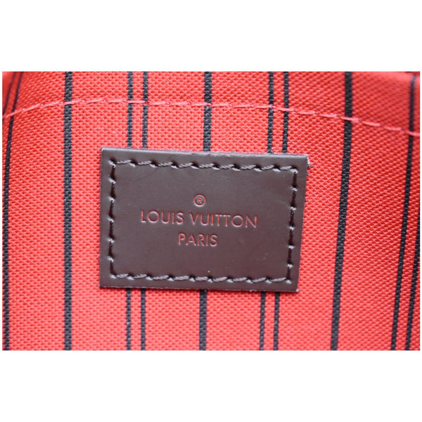 Louis Vuitton Neverfull MM Damier Ebene Pochette Pouch PARIS