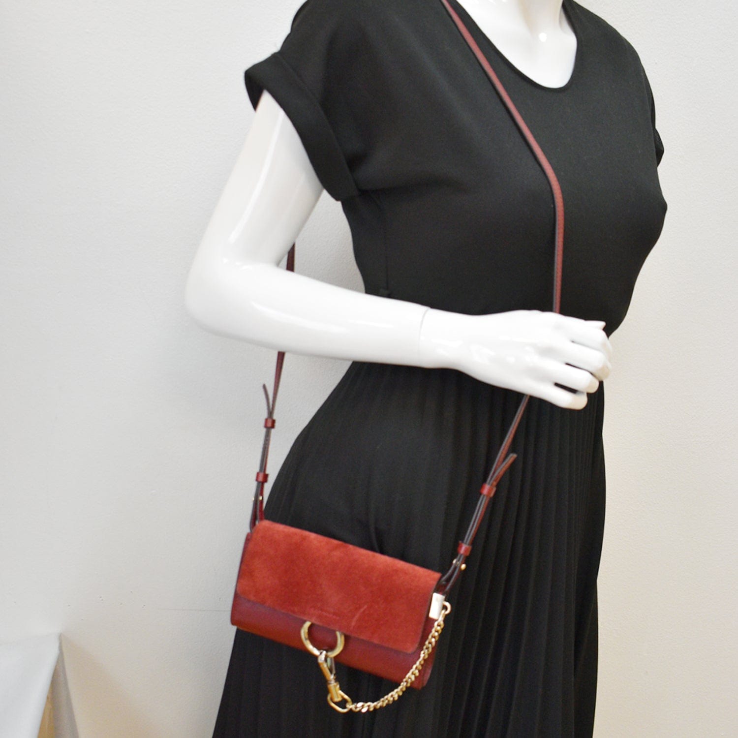Red 'Faye Small' shoulder bag Chloé - Vitkac HK