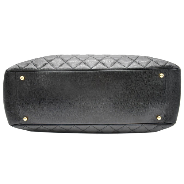Chanel XL Grand Quilted Caviar Leather Shopping Tote Bag