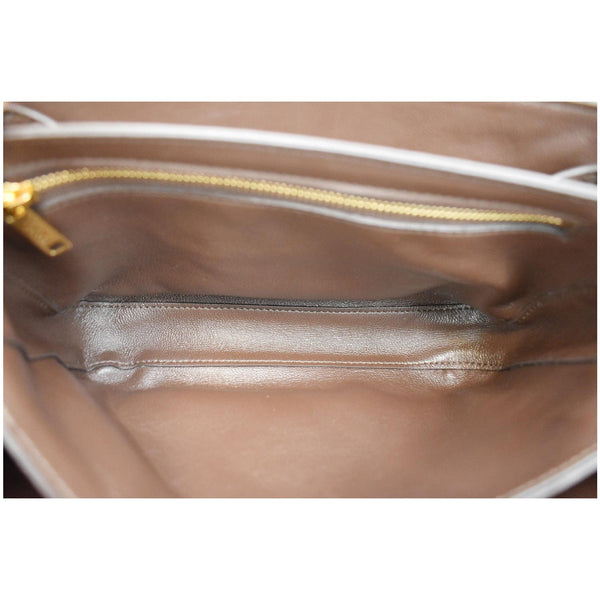 CELINE Medium C Quilted Leather Crossbody Bag Khaki