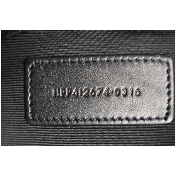 YVES SAINT LAURENT Teen Monogram Calfskin Leather Crossbody Bag Black