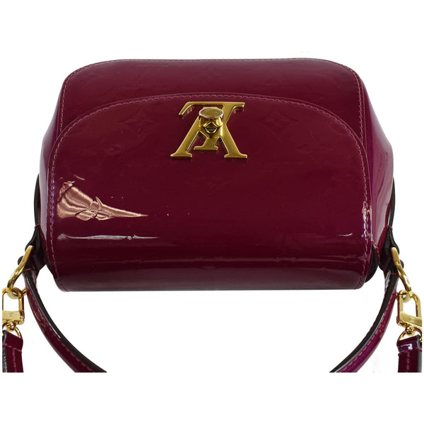 LOUIS VUITTON Pasadena Vernis Patent Leather Shoulder Bag Magenta