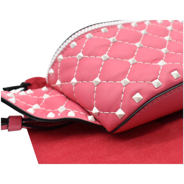 Valentino Free Rockstud Spike Leather Belt Bag - used crossbody bag