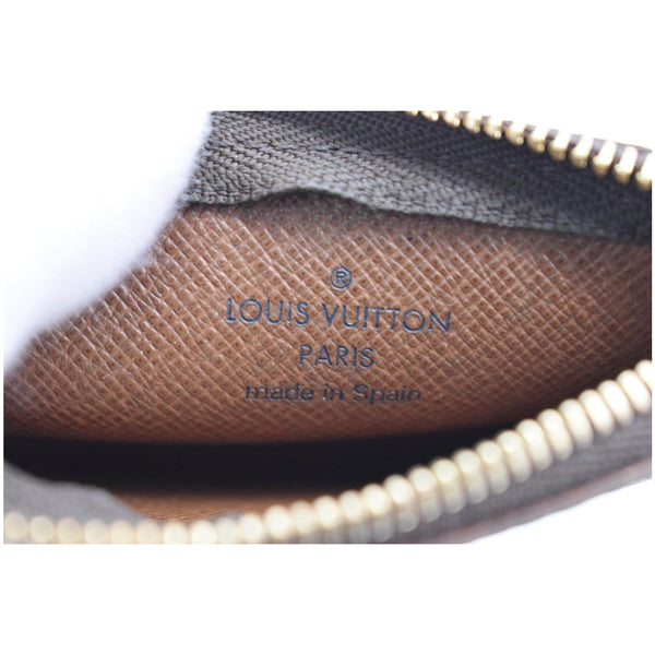 LOUIS VUITTON Key Coin Pouch Monogram Canvas Brown