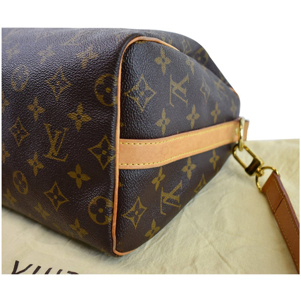 LOUIS VUITTON Speedy 25 Bandouliere Monogram Canvas Shoulder Bag Brown