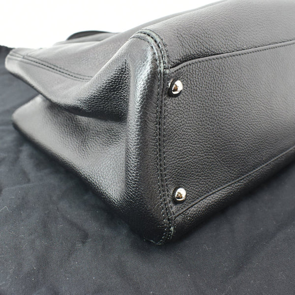 CHANEL Reissue Cerf Executive East West Leather Tote Bag Black