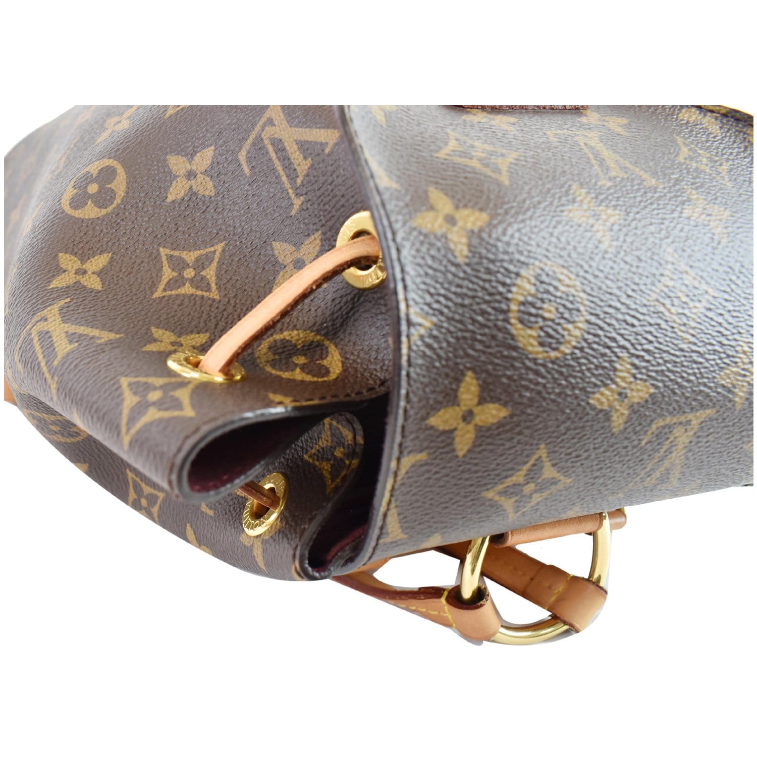 Louis Vuitton LV Monogram Montsouris MM Brown Backpack Authentic