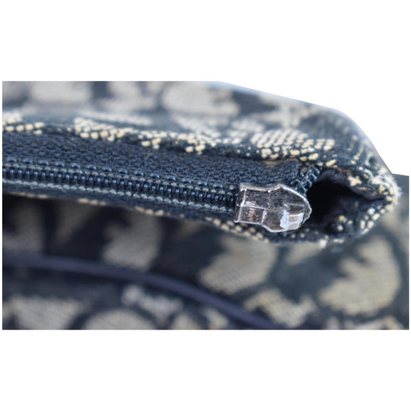 CHRISTIAN DIOR Mini Saddle Monogram Pochette Shoulder Bag Black