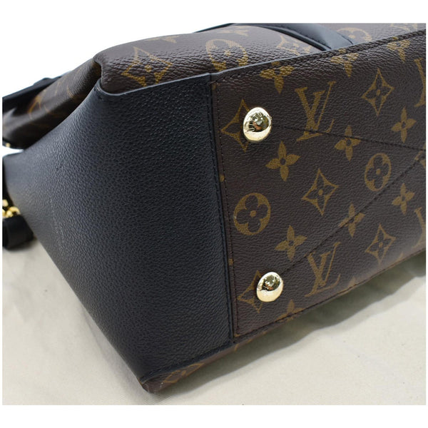 LOUIS VUITTON Soufflot MM Monogram Canvas Shoulder Bag Black