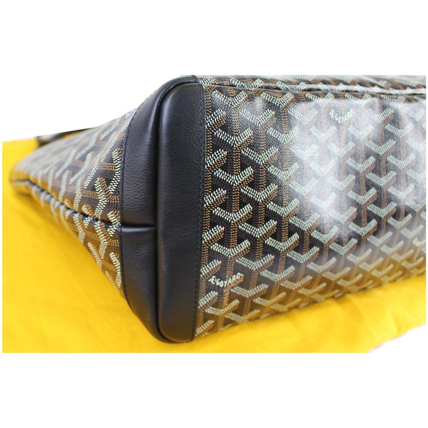 GOYARD Goyardine Canvas Artois MM Shoulder Bag Black