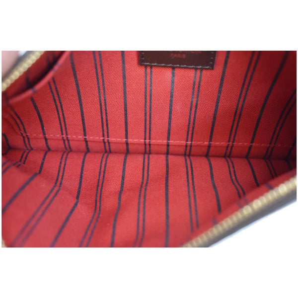 LOUIS VUITTON  Pochette Wristlet Pouch Monogram Canvas Neverfull MM Brown