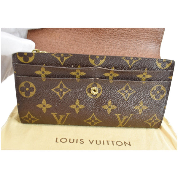LOUIS VUITTON Monogram Canvas Sarah Wallet Brown