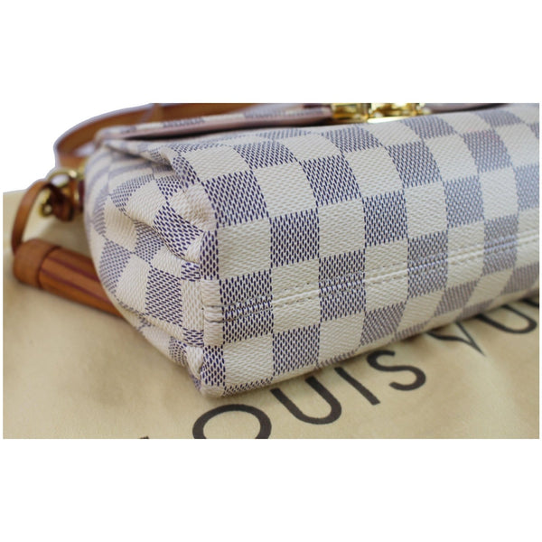 Louis Vuitton Croisette Damier Azur Shoulder Bag - white