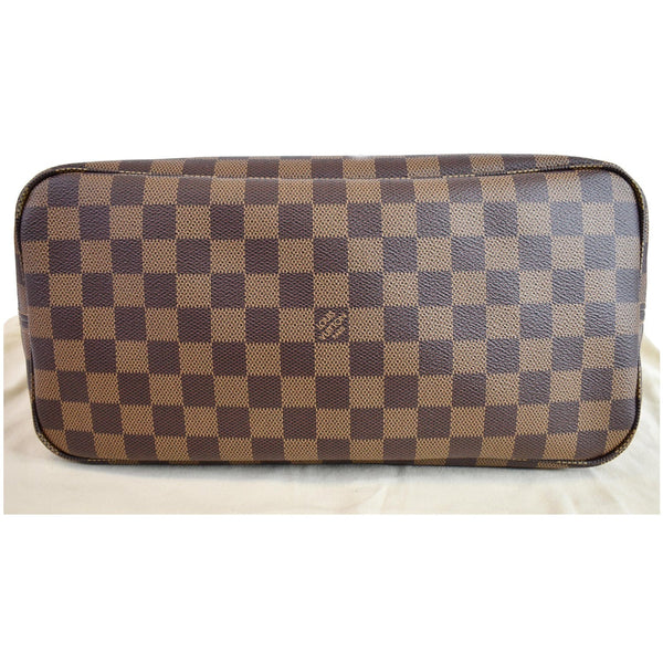 LOUIS VUITTON Neverfull MM Damier Ebene Tote Bag Brown