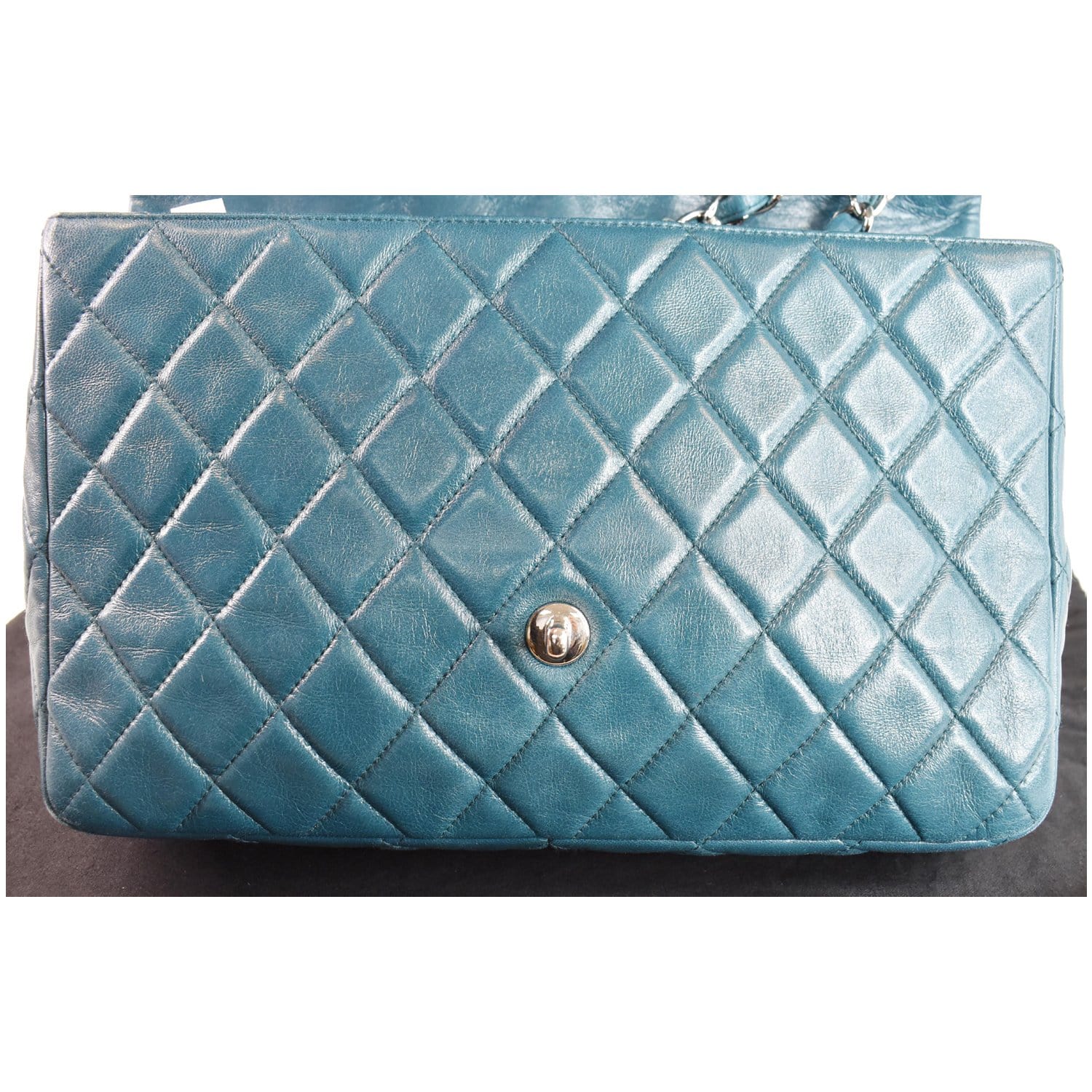 turquoise chanel flap bag