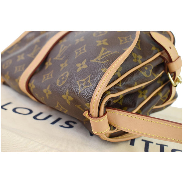 LOUIS VUITTON Saumur 30 Monogram Canvas Shoulder Bag Brown