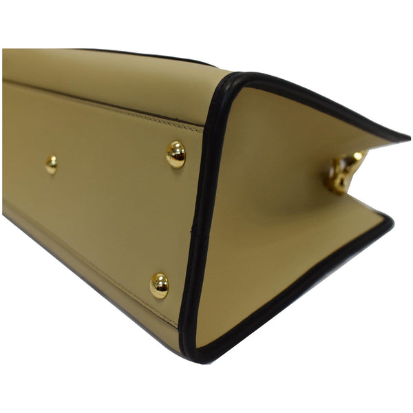 FENDI Runaway Medium Leather Tote Bag Beige