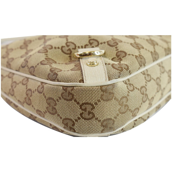 GUCCI Abbey GG Canvas D Ring GG Canvas Hobo Bag Beige 130738