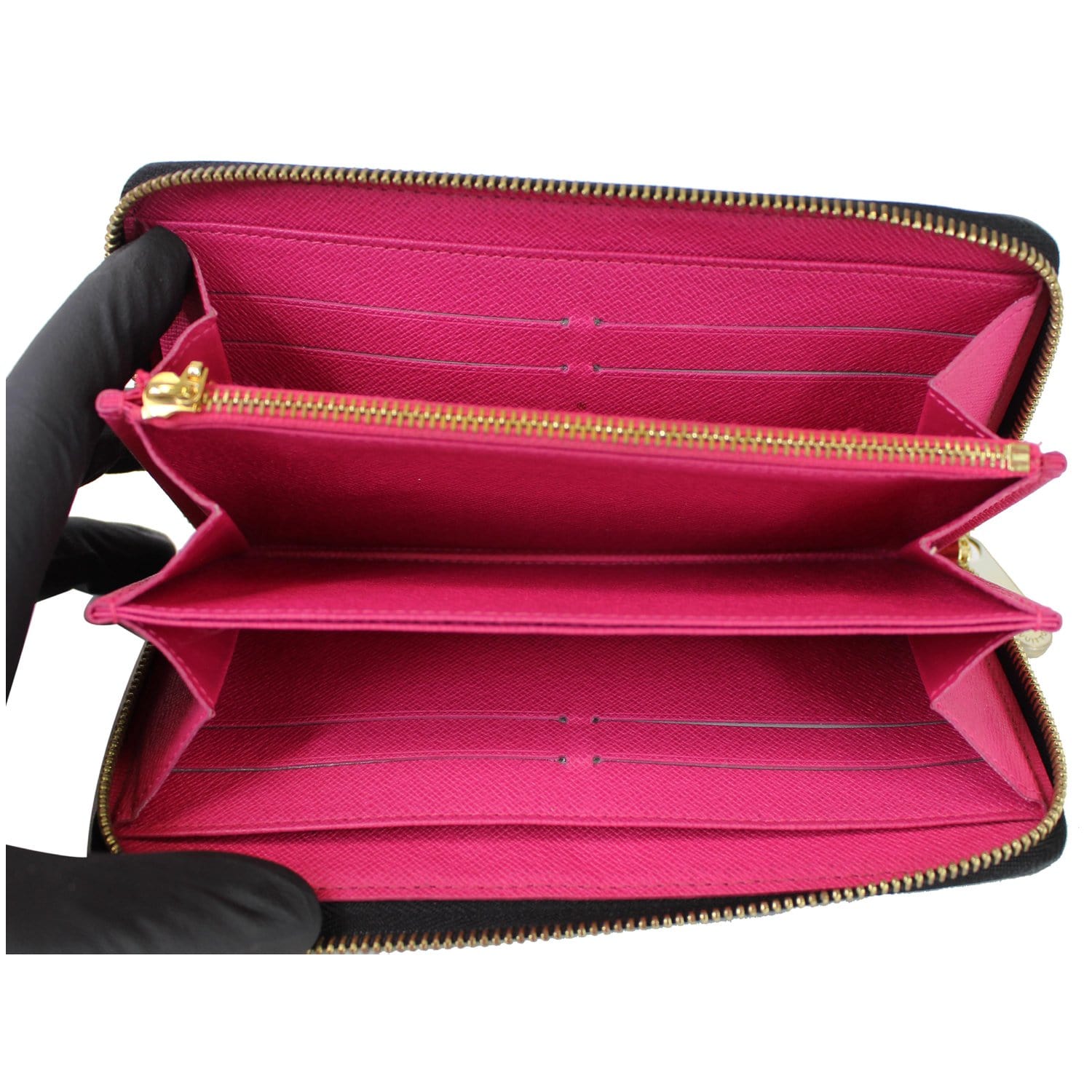 black and pink louis vuittons wallet