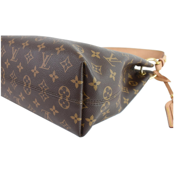 Louis Vuitton Graceful PM Monogram Canvas Shoulder Bag - brown seams