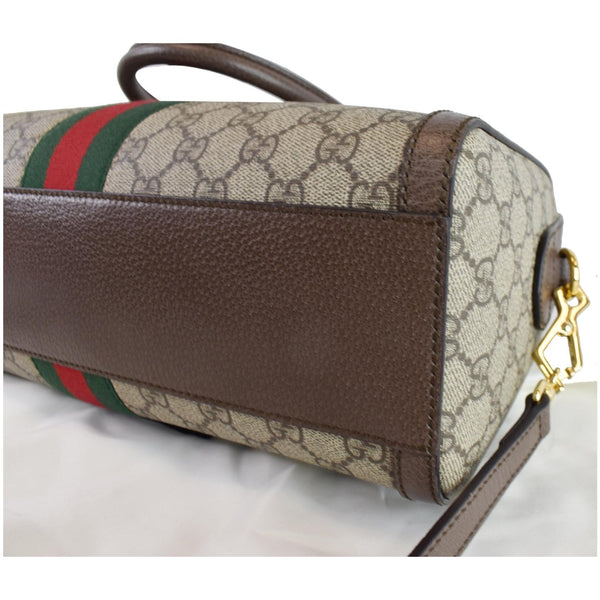 GUCCI Ophidia GG Canvas Medium Top Handle Shoulder Bag Beige 524532