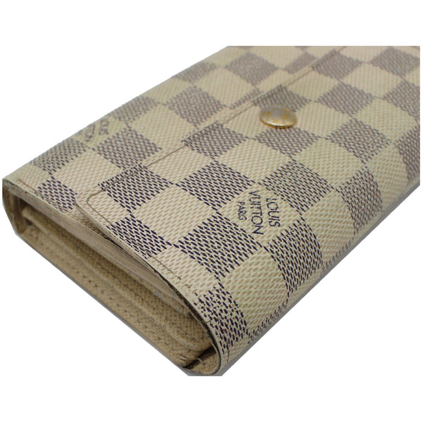 LOUIS VUITTON Alexandra Damier Azur Wallet White
