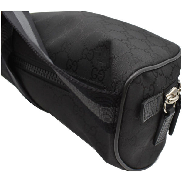 GUCCI GG Monogram Nylon Canvas Fanny Pack Belt Bag Black 449182