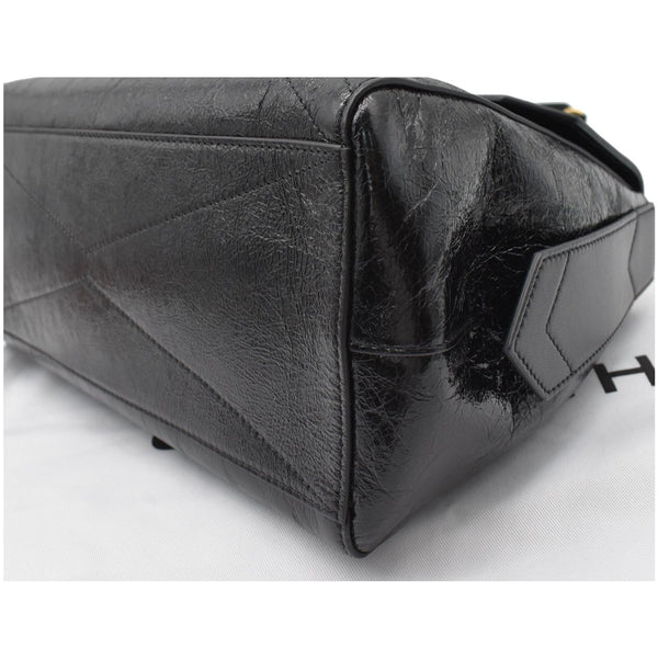 GIVENCHY Medium ID Leather Shoulder Bag Black