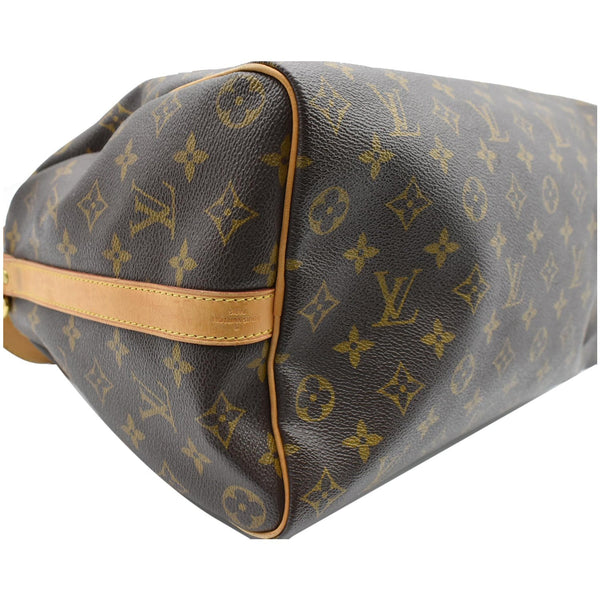 LOUIS VUITTON Speedy 35 Bandouliere Monogram Canvas Shoulder Bag Brown