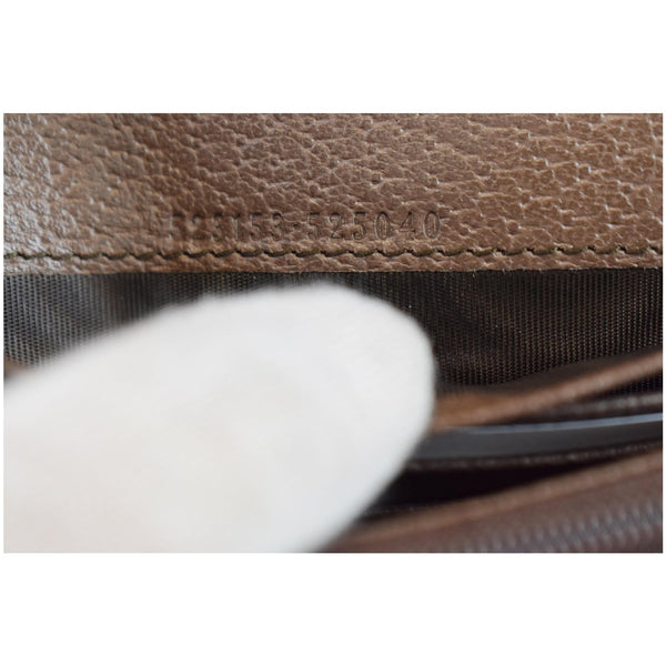 GUCCI Ophidia GG Continental Supreme Canvas Wallet Beige 523153