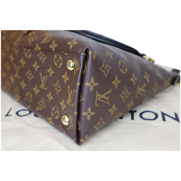 Louis Vuitton V MM Monogram Canvas Tote Shoulder Bag close corner